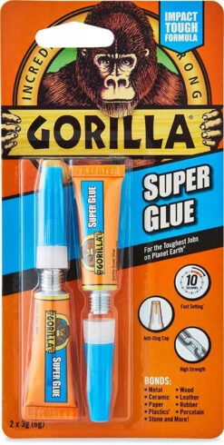 Gorilla Super Glue 2x3 G -Fischer Soldes colle instantane ultra forte gorilla super glue 1